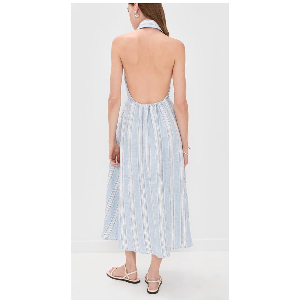 NWT Reformation Tace Linen Midi Shirt Dress - Picture 3 of 6